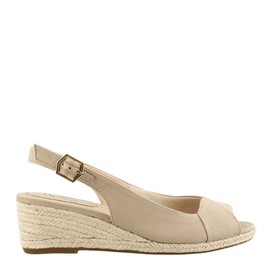 LifeStride Women's Socialite Espadrille Wedge Sandal, Taupe, 5