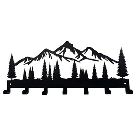 Metal Key Holder for Wall Mounting, Key Holder for Wall, Key Holder Hook Organiser Rack, Key Rack with 7 Hooks, Key Hanger for Kitchen, Hallway and Bedroom