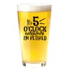 Its 5 O'Clock Everywhere Beer Glass For Men - Retirement