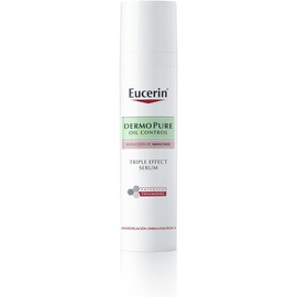 Serum facial ligero DermoPure Triple Effect (40 ml), Efecto Anti-Manchas, Anti-Imperfecciones y Anti-Brillo, para una piel sin imperfecciones por acné + DermoPure Gel Limpiador Facial, 200 ml