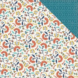 My Mind's Eye HC1005 25 Sheet Wanderlust Happy Camper Double-Sided Cardstock, 12" by 12", Multicolor