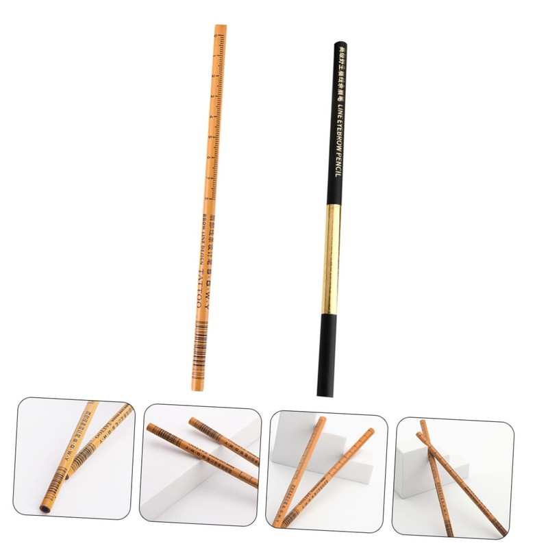 WOONEKY 2pcs Eyebrow Pencil Portable Makeup Pen Professional Brow Makeup