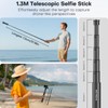 REYGEAK 51 Inch Invisible Selfie Stick for Insta360 X5,Extension Selfie