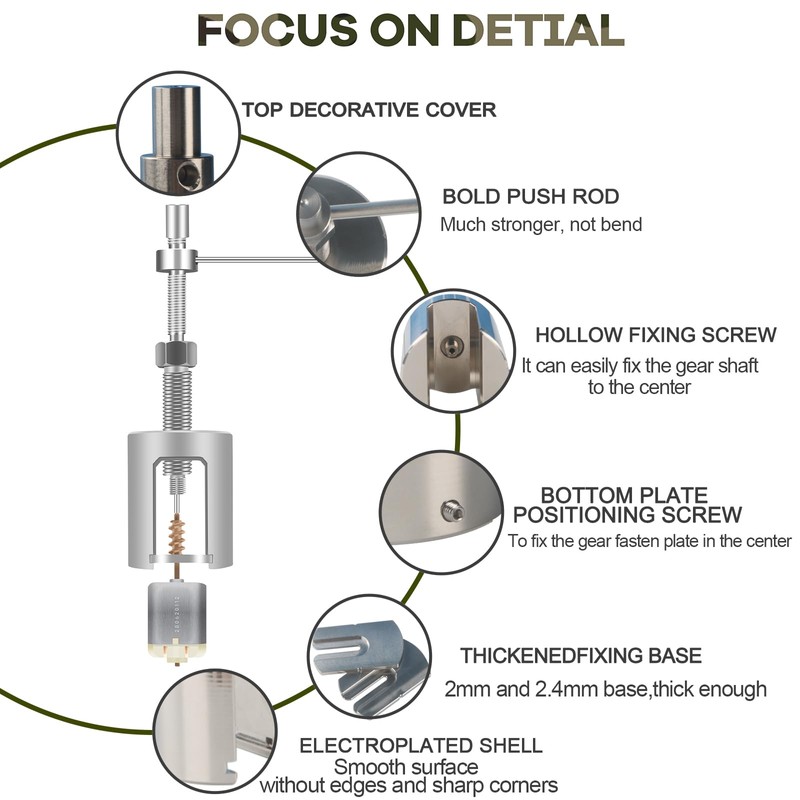 AZGIANT Stainless Steel Motor Gear Puller Pinion Puller Tool Kit