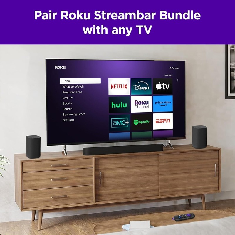 Roku Streambar SE 2-in-1 TV Soundbar with Built-in 4K/HD/HDR Streaming