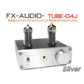 FX-AUDIO- TUBE-04J [Silver] Vacuum Tube Hybrid Premain Amplifier Vacuum Tube + Digital Amplifier IC