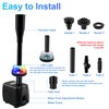 NATPOW Outdoor Fountain Pump with LED, RGB Pond Pump for