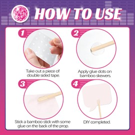 Maicaiffe 80s Photo Booth Props - 33 Pcs 80s Disco Theme Selfie Props Favors Supplies - 1980s Birthday Hip Hop Music Disco Party Decorations…