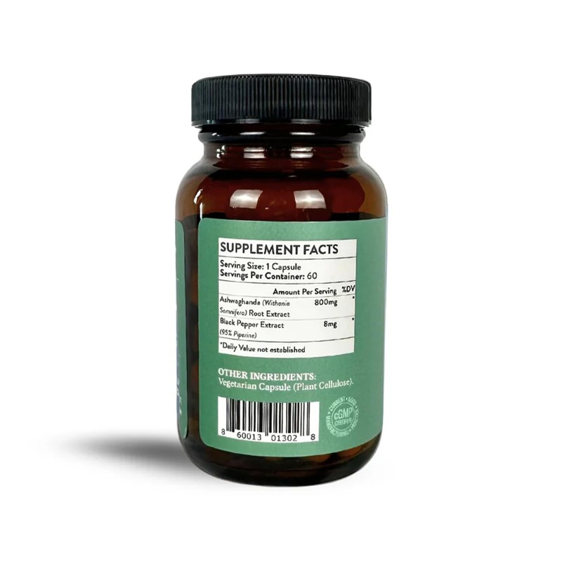 Mett Wellness Ashwagandha with Piperine | 60 Capsules | Supports