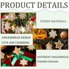 20 PCS Snowflakes Gingerbread Christmas Decorations, Cute Christmas Tree Decorations,