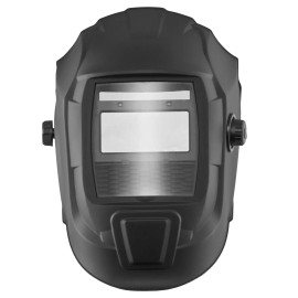 Auto-Darkening Welding Helmet with Solar Power 3.66\" X 1.69\" True Color Welder's Mask 2 Arc Sensors Shade 4/9-13Filter Lens Area: 6 sq in, Helmet Color &amp;amp;amp;amp;amp; Pattern: Matte Black