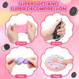 LinStyle 4Pcs Taba Squishy Toys for Kids - Fufu Squishy Sensory Toy Kit, Taba Squishy Paw & Chick Designs, Squishy Fidget Toys for Stress Relief, Autism ADHD Sensory Toys, Party Favors & Gifts