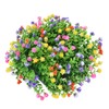 Flower Wreath Spring Babysbreath Faux Round Flower Wreath for Living
