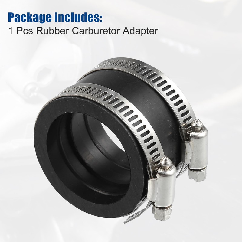 ACROPIX 40mm ID Rubber Black Motorcycle Carburetor Adapter Inlet Inlet