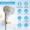 Hibbent 2 Pack Shower Head Holder, Strong Adhesive and Waterproof