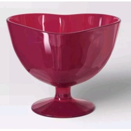 Target 2 Target 6oz Valentine Pink Plastic Figural Heart Dessert Bowl Trinket Dish NEW