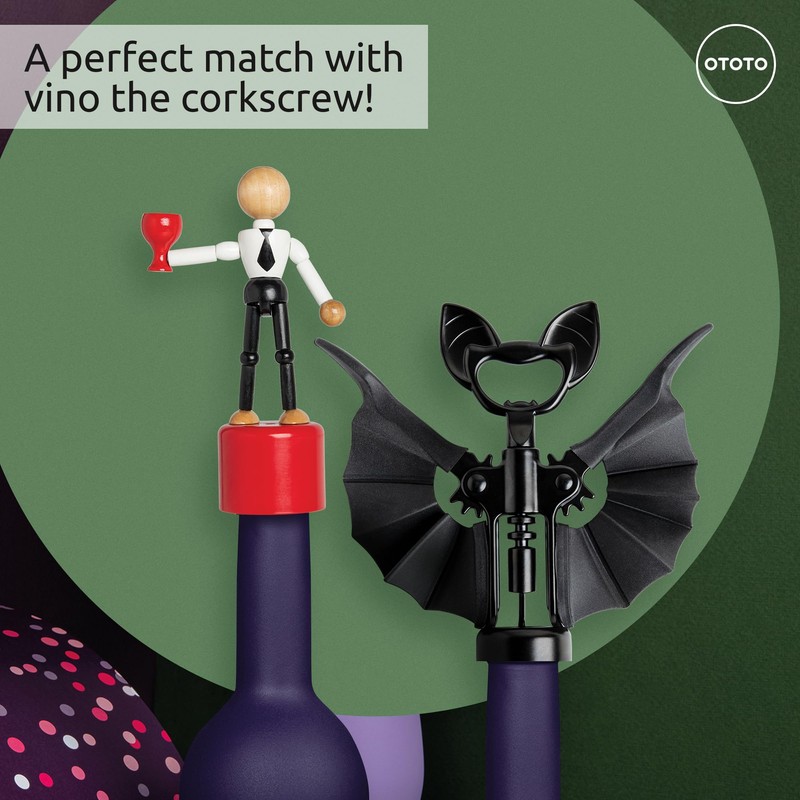 Wasted Wine Stopper by OTOTO - Wine Bottle Stopper, Wine