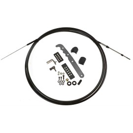 JEGS Parachute Release Cable Kit | Made In USA | Includes 18.5' Cable, 9.8" Handle, Quick Release Cable End, Hook Clip Cable Mount, Chassis Mounting Tabs, & Hardware