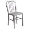 Alston Metal Dining Chair - Silver