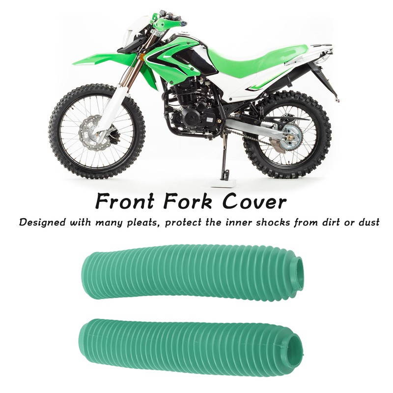 Pair Motorcycle Front Fork Shock Boots Dust Cover Replacement for