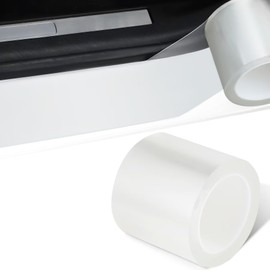 SINGARO Car Door Sill Protector, Trunk Door Bumper Universal Anti Scratch Waterproof Rubber Strip, Car Exterior Accessories, Transparent (2.7 in x 33 FT)