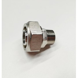 Maxline M8005 Straight Fitting， Fits for 3/4-Inch Tubing with 1/2-Inch Male NPT Thread