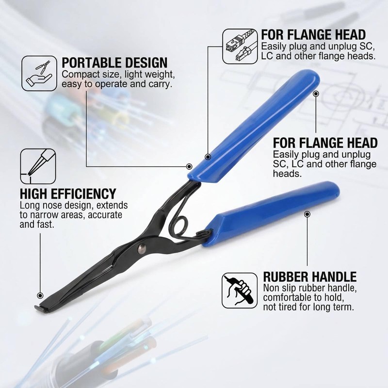 Optical Fiber Pliers, Fiber Optic Stripper with Non Slip Rubber