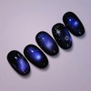 Midnight Handmade Nail Tips - Almond Midi / 미드나잇 수제네일팁