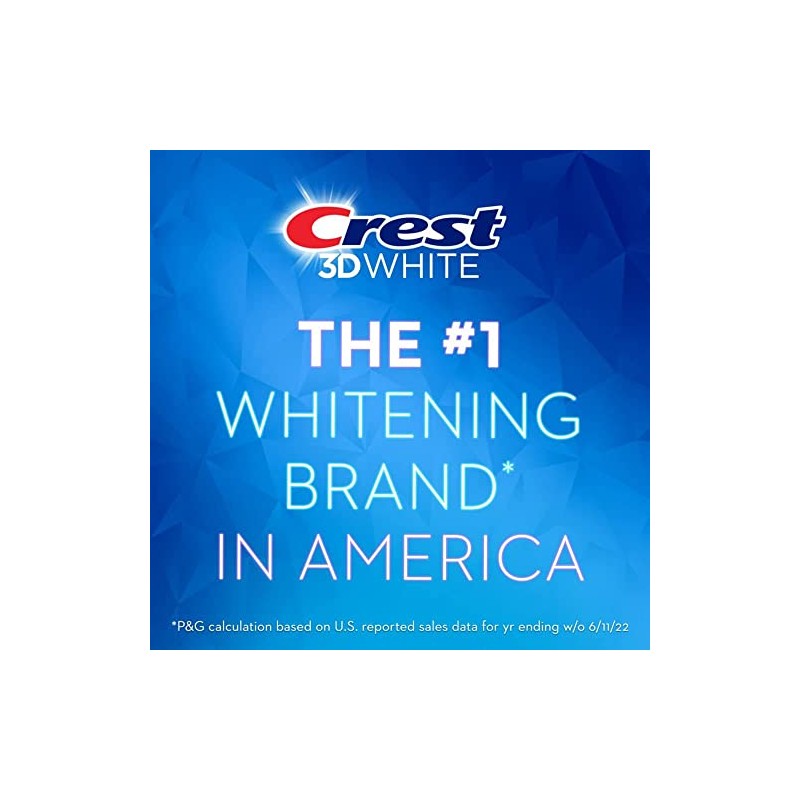 Crest 3D White Toothpaste Radiant Mint, 3.8 Oz (Pack of