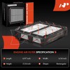 A-Premium Juego de 2 Filtros de Aire de Motor para