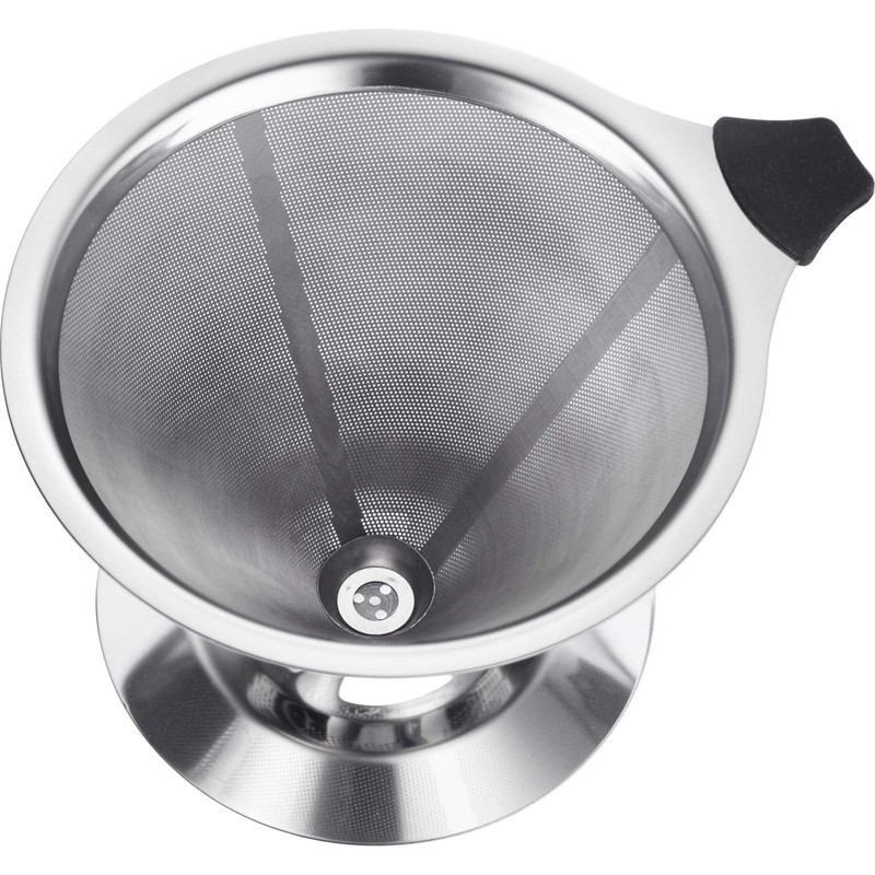 Westmark Dauerfilter/Dripper Kaffee, mit Tassenhalterung, Brasilia, Aufsatzfläche 10 cm, 18/8