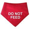 Do Not Feed - RED Alert Warning Dog Bandana (Small