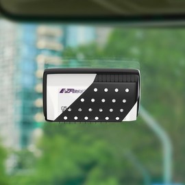 Aprapustec EZPass Holder for Windshield - Super Strong Suction Cups for Secure Toll Pass and iPass Transponder Attachment (Black)