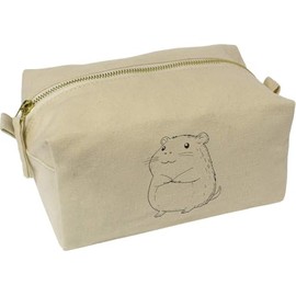 'Kawaii Hamster' Canvas Wash Bag/Makeup Case (CS00040572)