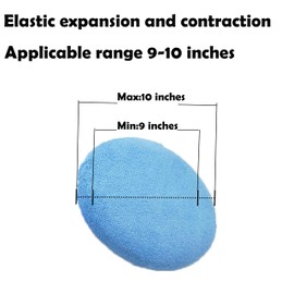 LXQTAO Deluxe Car Polisher Pad Bonnet - Comprehensive 9 to 10 Inch Car Waxing Cloth Set – Coral Fleece Polishing Cloth Set, Premium Buffing Pads for Efficient Auto Body Repair (4 Sets)