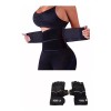 Techno Faja Tres Velcros + Guantes Antiderrapantes Gym Pack