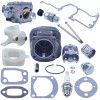 For Husqvarna 52mm Cylinder Piston Top End Rebuild Kit For
