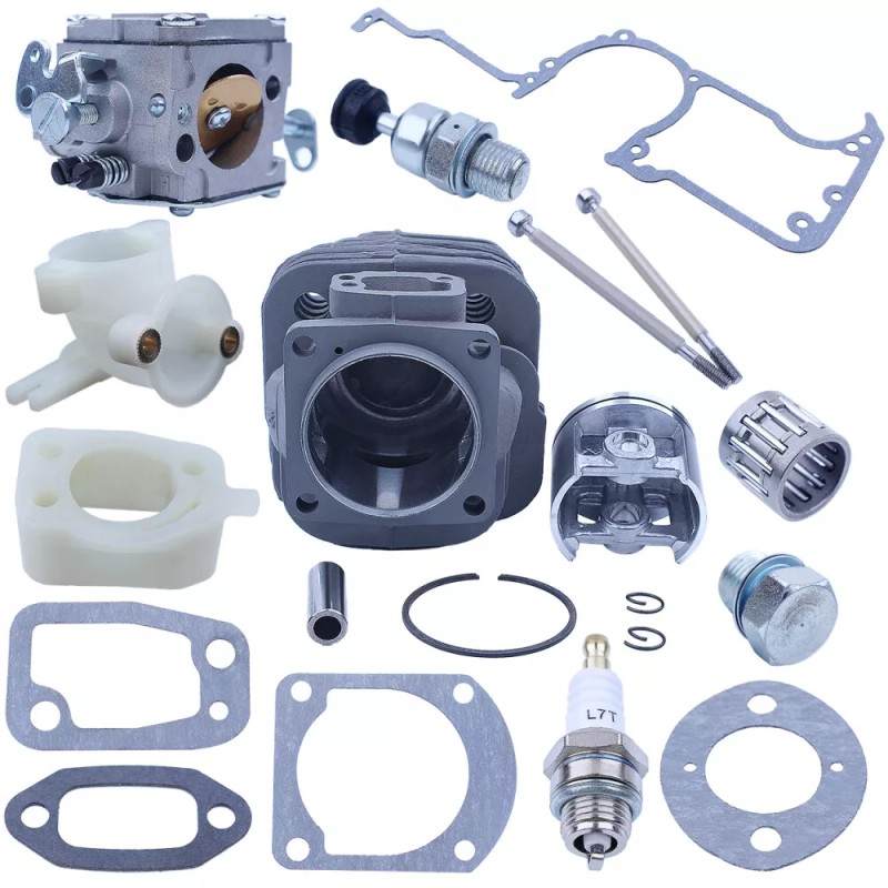 For Husqvarna 52mm Cylinder Piston Top End Rebuild Kit For