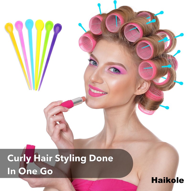 Haikole Pieces Brush Roller Pick 180 PCS Plastic Roller Pick