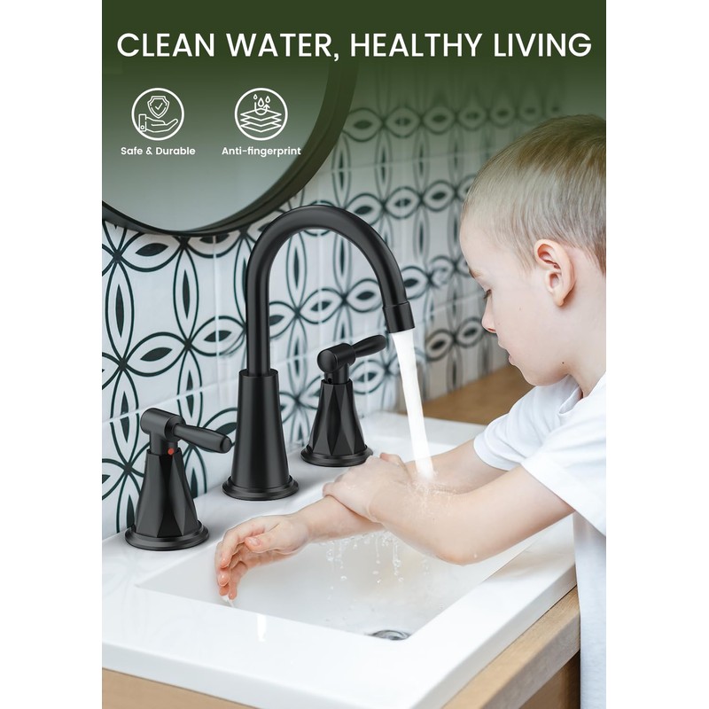 4 Pack Replacement Filters for Feelso Black Bathroom Faucet