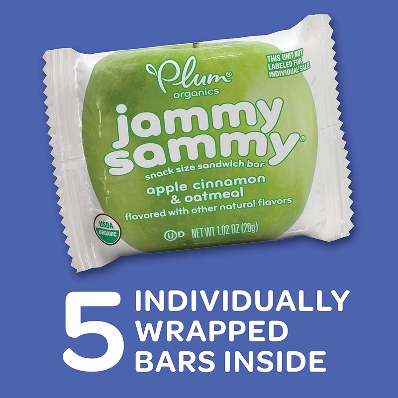 Plum Organics Kids Jammy Sammy Apple Cinnamon & Oatmeal, 1.02