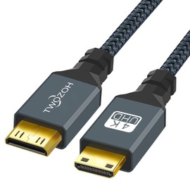 Twozoh Mini HDMI to Mini HDMI Cable 0.3M (HDMI Type C to HDMI Type C) 4K 60Hz, HDMI Mini to HDMI Mini Cable, Eligible Invoice