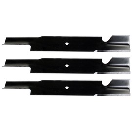 USA Mower Blades U111113BP (3) Extra High-Lift for Scag A48111 481708 481712 48304 A48304 482879 Length 21 in. Width 3 in. Thickness .200 in. Center Hole 5/8 in. 61 in. Deck