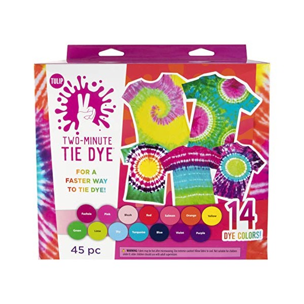 Tulip One-Step Tie-Dye Kit Tulip Two Kit, Fast & Easy