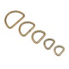 Swpeet 100 Pcs Bronze Assorted Multi-Purpose Metal D Ring Semi-Circular