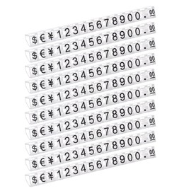 SWYSGS Price Display Cube Adjustable Number Display Stand Sales Price Blocks Pack of 10 for Price Labelling, Price Tags Stand with Stand