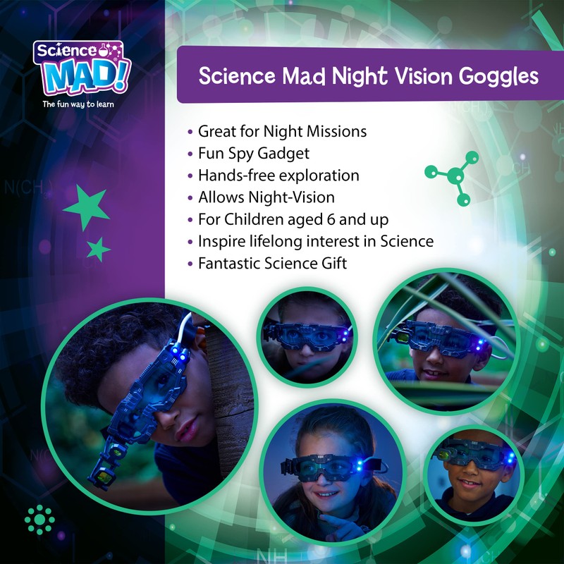 Science MAD! Night Vision Goggles For Kids - For Fun