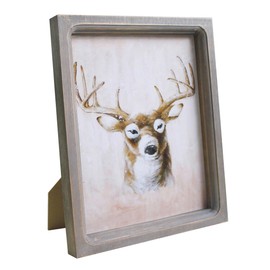 CVHOMEDECO. 8x10 Picture Frame Made of Solid Wood High Definition Glass Rustic Vintage Designs Photo Frame for Tabletop Display and Wall Mounting, Distress Brown