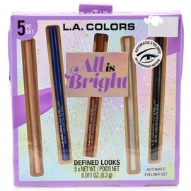 L.A. COLORS All Is Bright 5pc Automatic Eyeliner Set, Define Looks, 1 Count (Pack of 1)