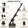 PIOENIMAGE 42" Wall Mount Triangle Boom Arm, Retractable Ring Light